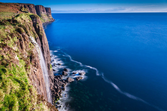 Kilt Rock Waterfall, Isle Of Skye