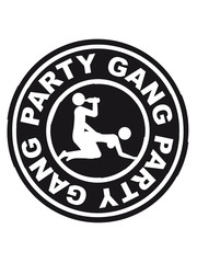 Party Gang Alcohol Sex Beer Fuck Porn Stamp