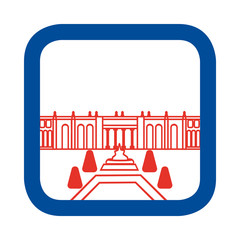 Vector illustration of Chateau de Versailles