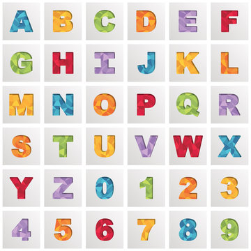 square alphabet icons