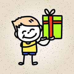 hand drawing cartoon birthday