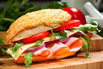 Gourmet sandwich horizontal