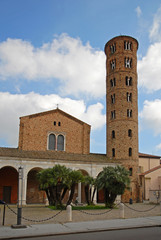 Ravenna, New Saint Apollinaire Basilica with round bell tower