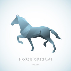 Horse Origami Logo
