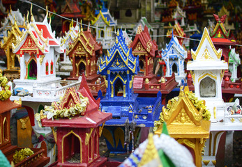 Fototapeta premium group of spirit house , joss house