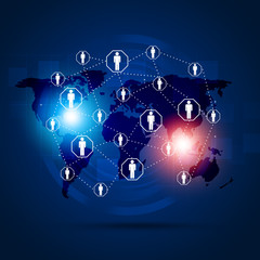 Interface Global Communication Background