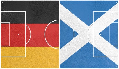 Fototapeta na wymiar germany vs scotland europe championship qualification 2016