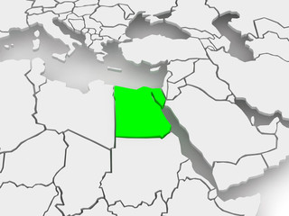 Map of worlds. Egypt.