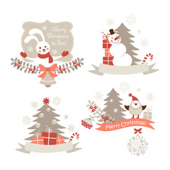 Christmas graphic elements set