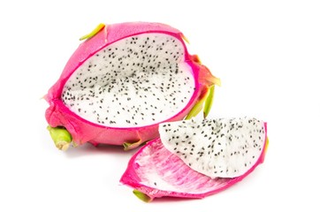 Dragon Fruit on white background