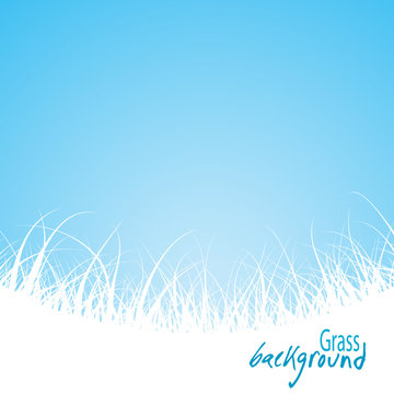 Abstract grass background, vector