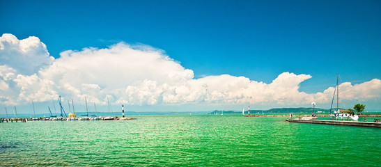 Lake balaton at summer, Hungary