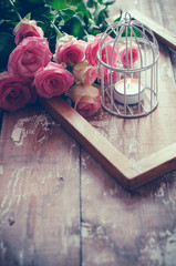 vintage decor with roses