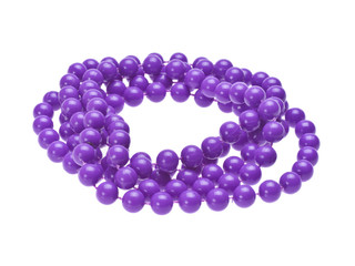 Purple bracelet isolated on white background