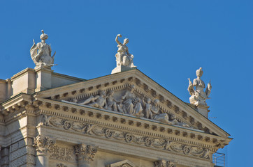 Fototapeta na wymiar Historical and Mythological details at Hofburg palace in Vienna