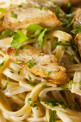 Homemade Fettucini Aflredo Pasta