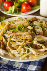 Homemade Fettucini Aflredo Pasta