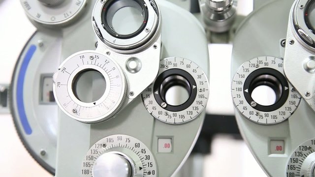 Optometrist instrument detail