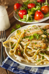 Homemade Fettucini Aflredo Pasta