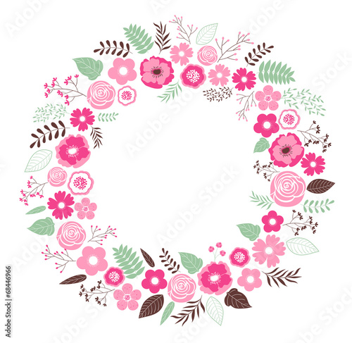 "Floral Wreath" Stock image and royalty-free vector files on Fotolia