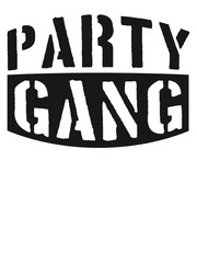 Cool Logo Design Party Gang