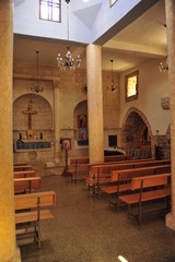 Inside the Church in Bar'am National Park, Israel