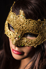 Colorful Venetian carnival mask