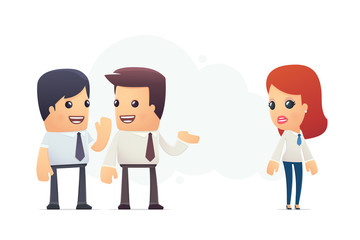 managers discuss new employee