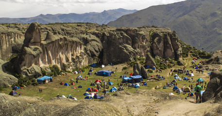Campamento de media montaña en Marcahuasi