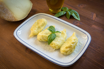 Culurgiones, Sardinian pasta stuffed with potato and pecorino