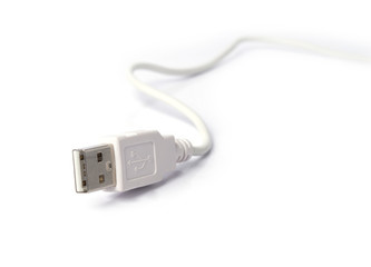 USB cable isolated on white background