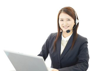 笑顔のオペレーター