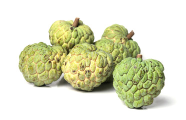 Custard apple isolate on white background