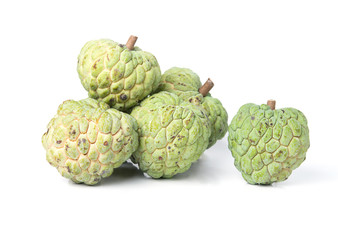 Custard apple isolate on white background