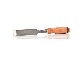 chisel, isolated on white with path