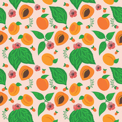 apricot  fruit pattern