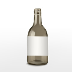 empty brown glass bottle