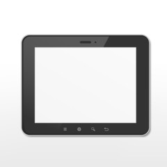 realistic blank tablet template