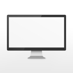 modern blank flat screen TV