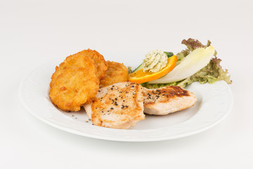 Putenbruststeak mit Röstinchen
