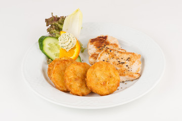 Putenbruststeak mit Röstinchen