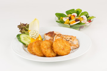 Putenbruststeak mit Röstinchen