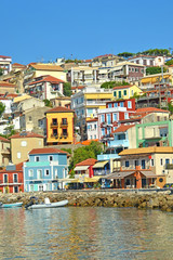 parga greece - biuldings -tourist resort in north greece