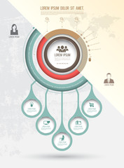 Circle group template can use for business concept.