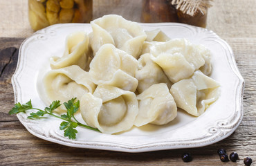 Traditional polish dumplings