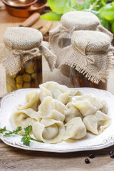 Traditional polish dumplings