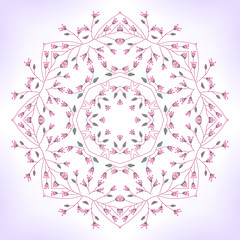 Floral mandala