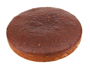 chocolate cake isolated on white background