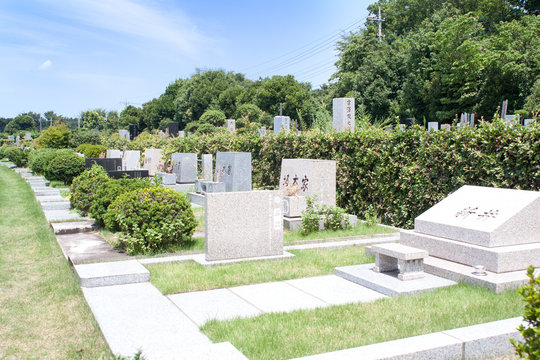 Japanese graveyard
