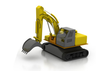 Construction building machine concept.